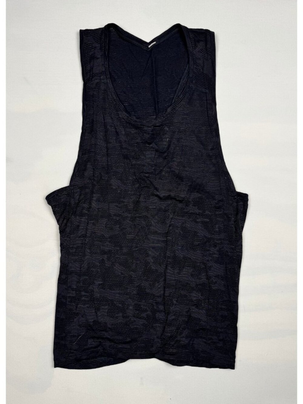 Lululemon Essential Tank Pleated Heritage Camo Jacquard Black Approx 4-6